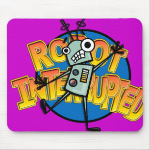 FUNNY TECKNAD STIL ROBOT MOUSE PAD MUSMATTA