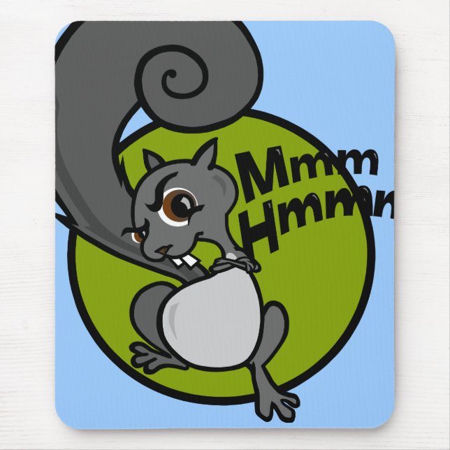 FUNNY TECKNAD STIL SQUIRREL MOUSE PAD MUSMATTA (Framsidan)