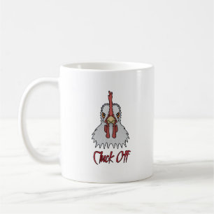 Funny Tecknad Tupp Cluck Off Coffee Mugg