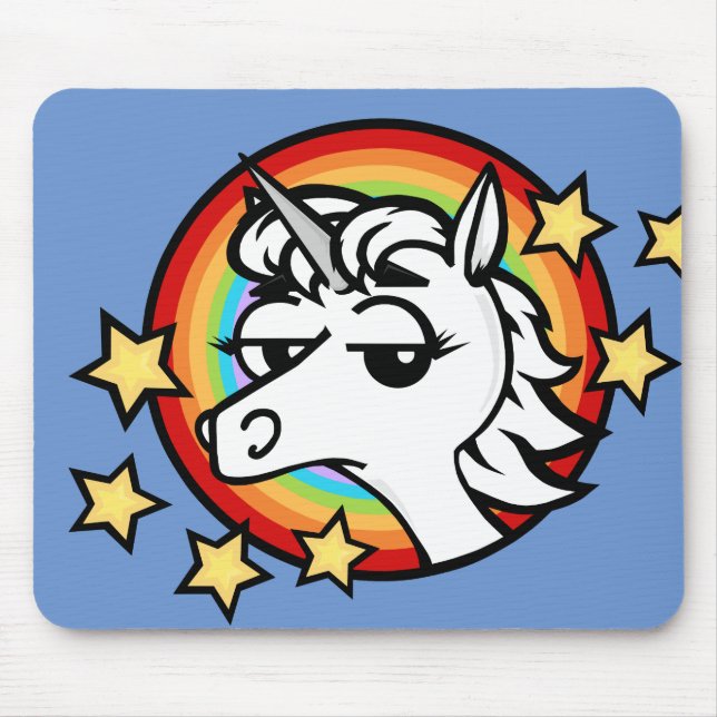 FUNNY TECKNAD UNICORN MOUSE PAD MUSMATTA (Framsidan)