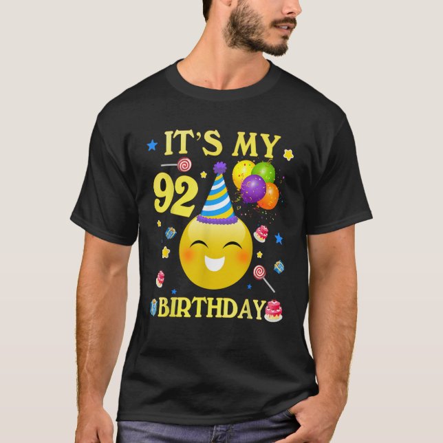 Funny Tee It s My 92nd Birthday Gift 92 Years Old  (Framsida)