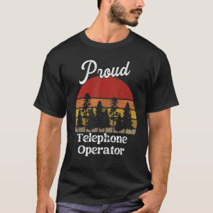 Funny telefonoperatör skickar jobb Titel Professi T Shirt