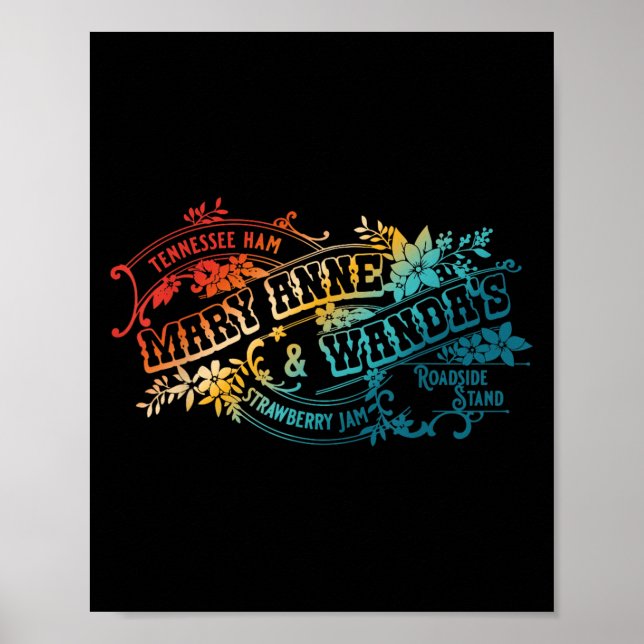 Funny Tennessee-ham Mary Anne &amp; Wandas Strawbe Poster (Framsidan)