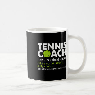 Funny Tennis Coach Definition Tennis Racket Player Kaffemugg