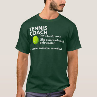 Funny Tennis Coach Definition Tränar Gift T Shirt