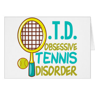 Funny Tennis Hälsningskort