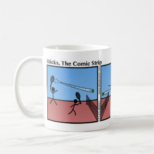 Funny Tennis Match Stickman Mugg - 061