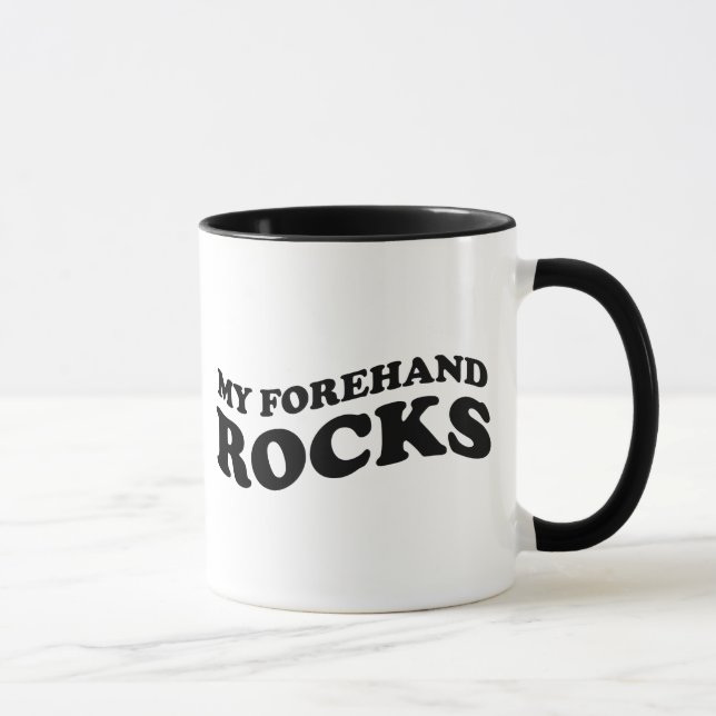 Funny Tennis Mugg : My Forehand Sten (Höger)