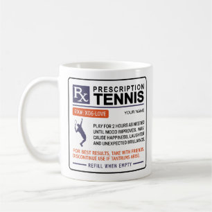 Funny Tennis Mugg Prescription Design