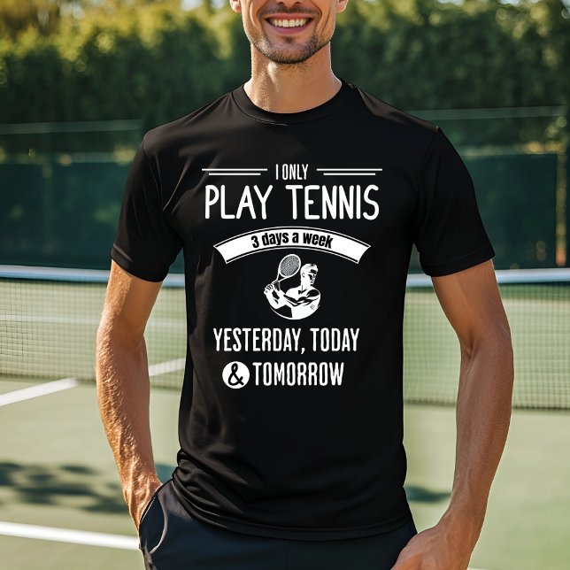 Funny Tennis Player Design T Shirt (Skapare uppladdad)