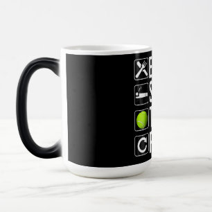 Funny tennis Player Gift - Eat Sleep Tennis Magisk Mugg