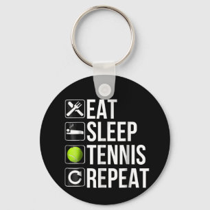 Funny Tennis Player Gift - Eat Ssov Tennis Nyckelring