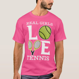 Funny Tennis Player Girl Joke and Tennis Coach Rac T Shirt