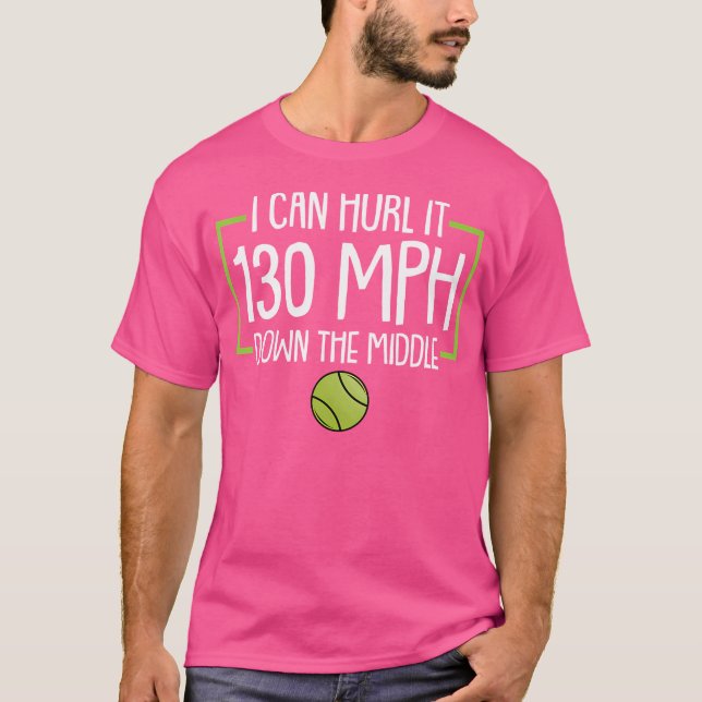 Funny Tennis Player Joke och Tennis Coach Racquet T Shirt (Framsida)