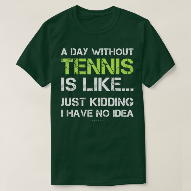 Funny Tennis s  T Shirt (Design framsida)