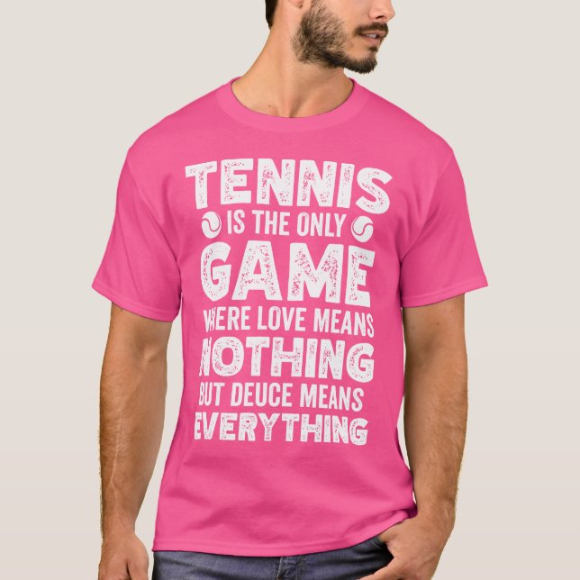 Funny Tennis Spelar Tennis Player Sports Racket B T Shirt (Framsida)