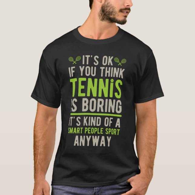 Funny Tennis T Shirt (Framsida)