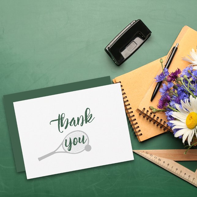 Funny Tennis Tack Quote Anteckningskort (Skapare uppladdad)