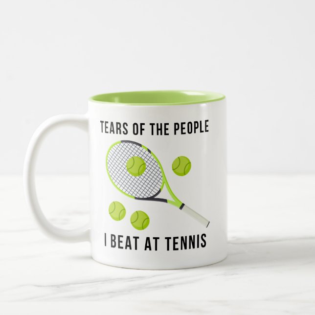 Funny Tennis Två-Tonad Mugg (Vänster)