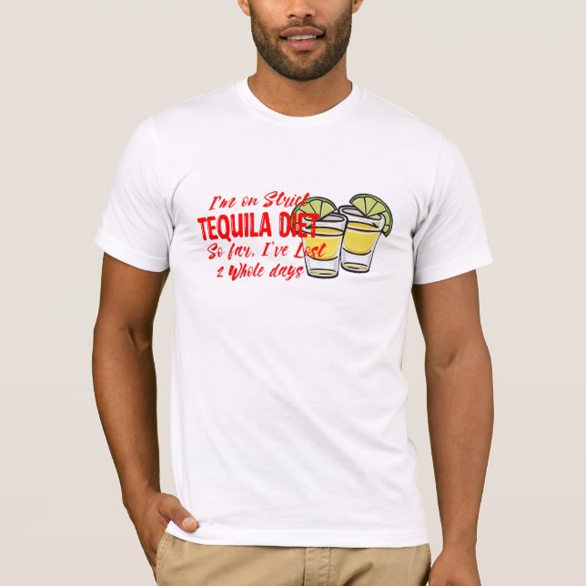 Funny Tequila-dricksmetod Viktförlust T Shirt (Framsida)
