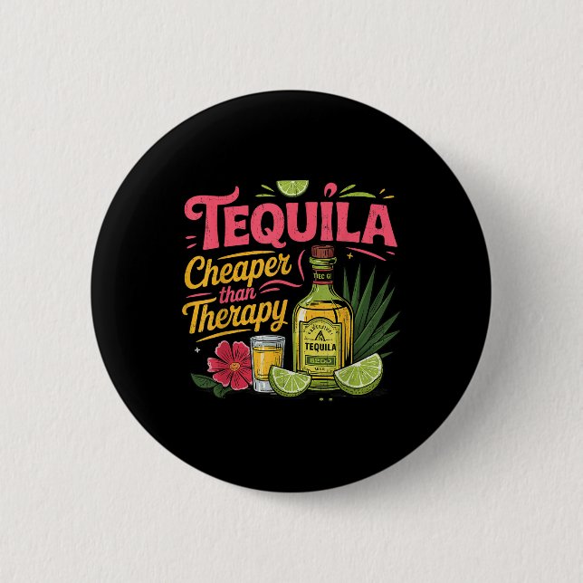 Funny Tequila Drinking Cinco De Mayo Mexican Party Knapp (Framsida)