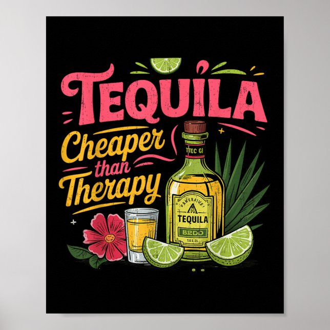 Funny Tequila Drinking Cinco De Mayo Mexican Party Poster (Framsidan)