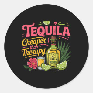 Funny Tequila Drinking Cinco De Mayo Mexican Party Runt Klistermärke