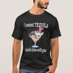 Funny Tequila och Drunk Chihuahua Novelty Pun T Shirt