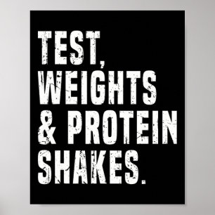 Funny testosterontest Steroid Humor Bodybuilding Poster