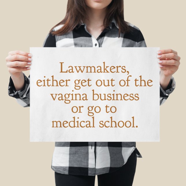 Funny Texas Abortion Laws Pro Choice Political Poster (Skapare uppladdad)