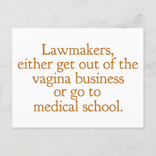Funny Texas Abortion Laws Pro Choice Women Quote Vykort