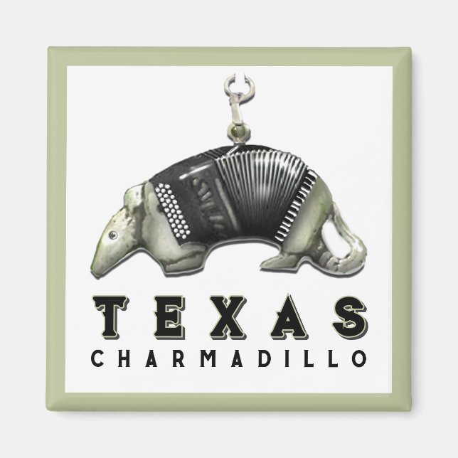 Funny Texas Armadillo Magnet (Framsidan)
