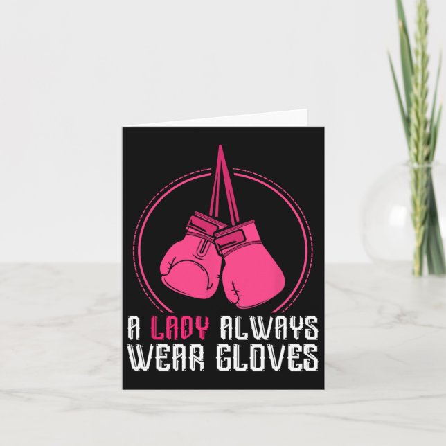 Funny Thai Boxing Women Gift Muay Thai Kort (Framsida)