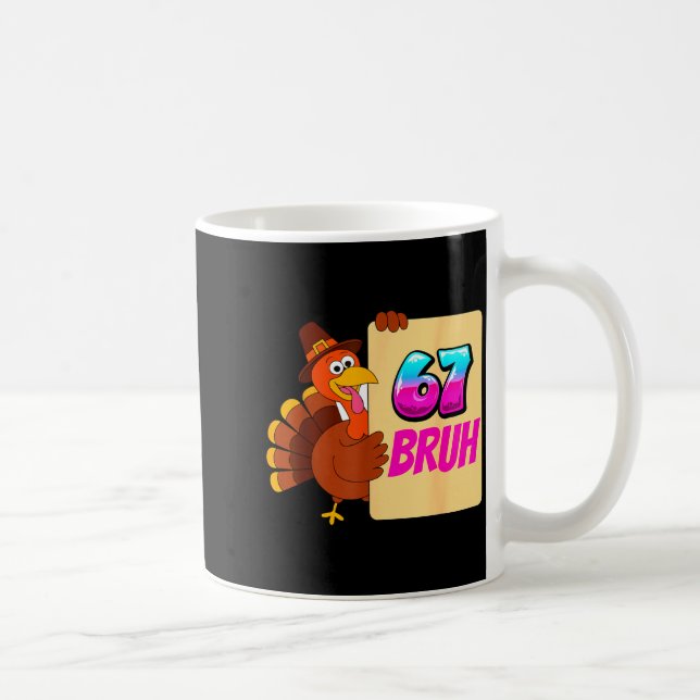 Funny Thanksgiving 67 Baseball Drip Gobble Turkey  Kaffemugg (Höger)