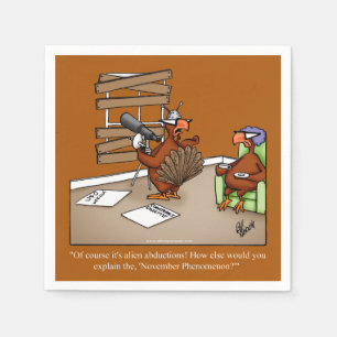 Funny Thanksgiving Cocktail Party Napkins Pappersservett