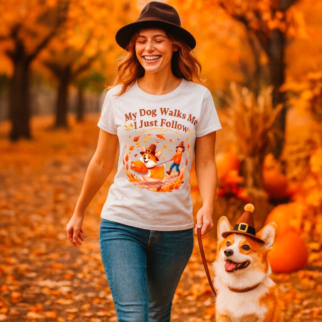 Funny Thanksgiving Corgi Hund Quote-Djurälskare T Shirt (Skapare uppladdad)
