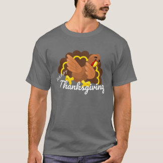 funny thanksgiving dabbing turkey t shirt