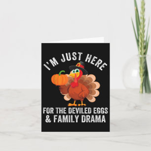 Funny Thanksgiving Deviled Eggs Family Drama - Uni Kort