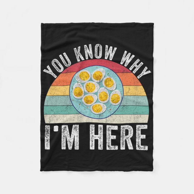 Funny Thanksgiving Deviled Eggs You Know Why I'm H Fleecefilt (Framsidan)