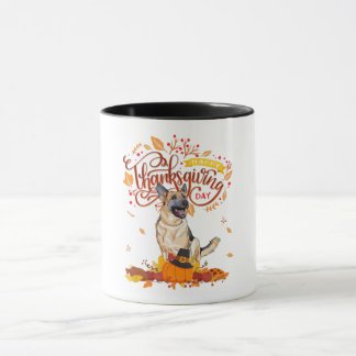 Funny Thanksgiving Gifts German Shepherd Dog Mugg