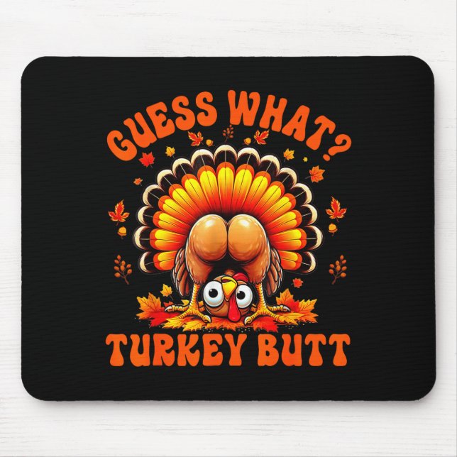 Funny Thanksgiving Guess What Turkey Butt Couples  Musmatta (Framsidan)