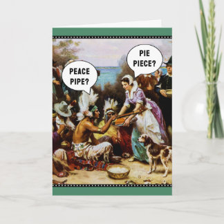 Funny Thanksgiving Helgkort