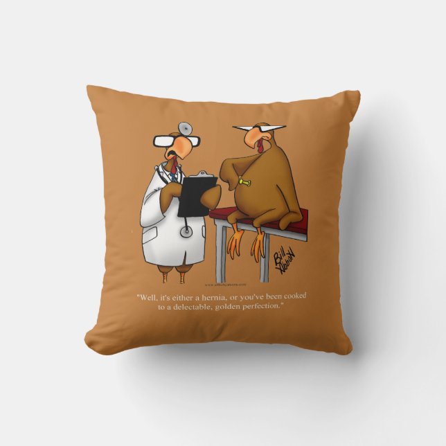 Funny Thanksgiving Humor Dekorativ kudde Gift (Framsida)