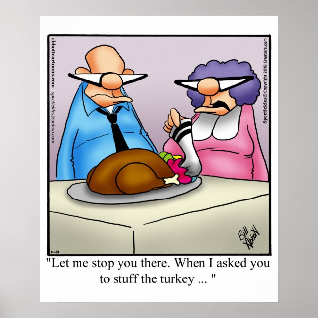 Funny Thanksgiving Humor Poster (Framsidan)