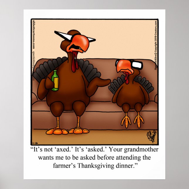 Funny Thanksgiving Humor Poster (Framsidan)