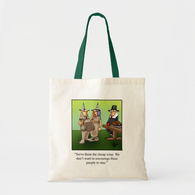 Funny Thanksgiving Humor Tote Bag Tygkasse (Framsidan)