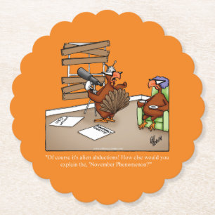 Funny Thanksgiving Humor Underlägg Papper