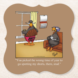 Funny Thanksgiving Humor Underlägg Papper