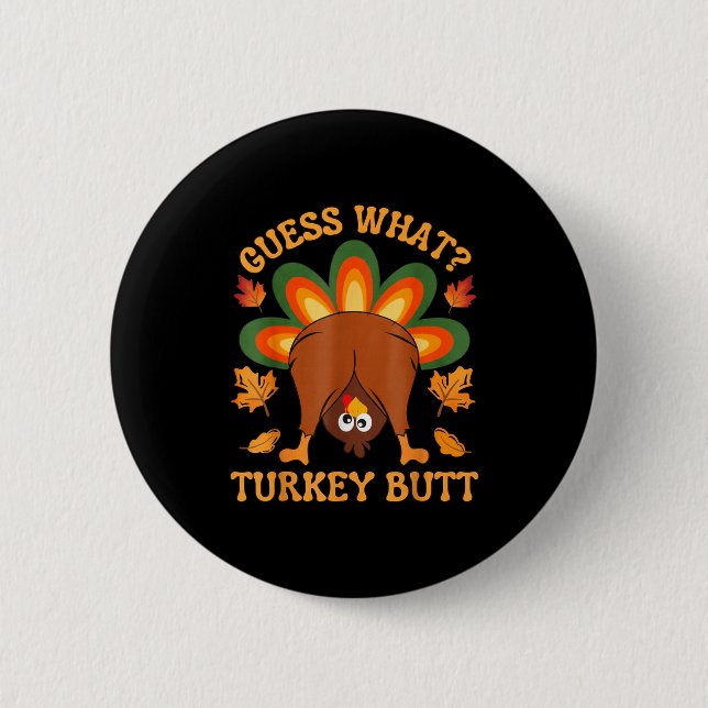 Funny Thanksgiving Kids Joke Meme Guess What Turke Knapp (Framsida)