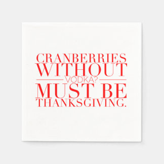 Funny Thanksgiving Napkins Pappersservett
